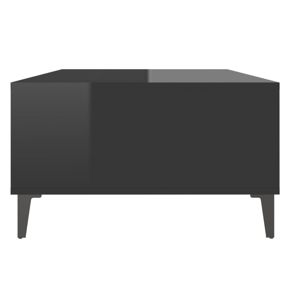 Sohvapöytä korkeakiilto musta 103,5x60x35 cm lastulevy - Sisustajankoti.fi