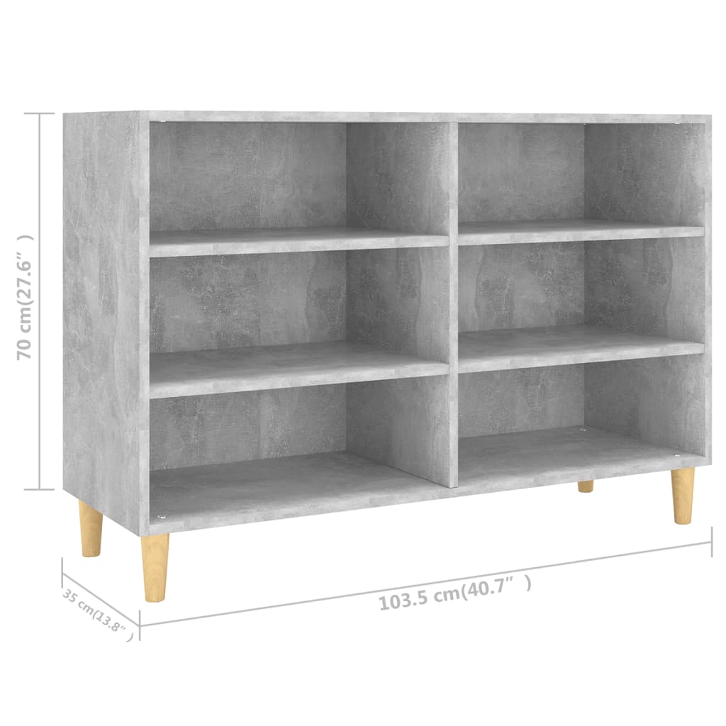 Senkki betoninharmaa 103,5x35x70 cm lastulevy - Sisustajankoti.fi