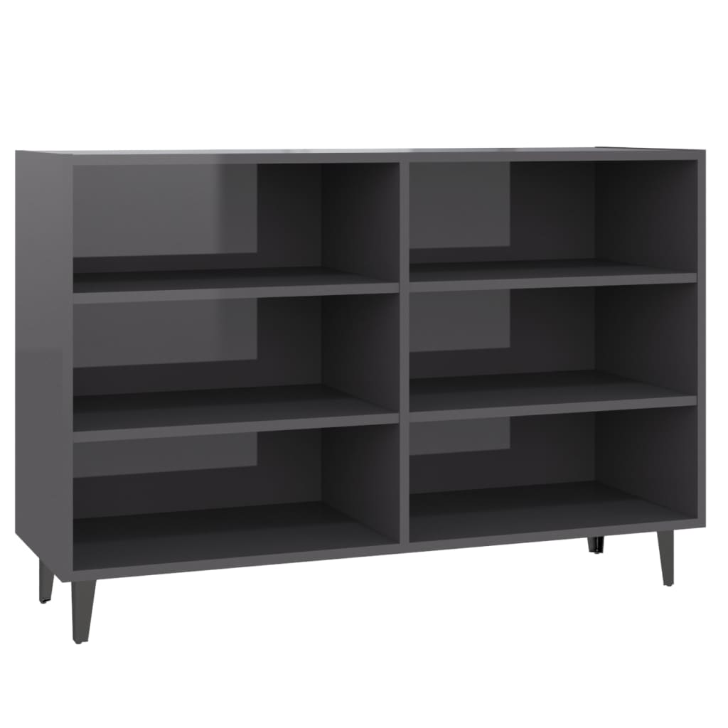 Senkki korkeakiilto harmaa 103,5x35x70 cm lastulevy - Sisustajankoti.fi
