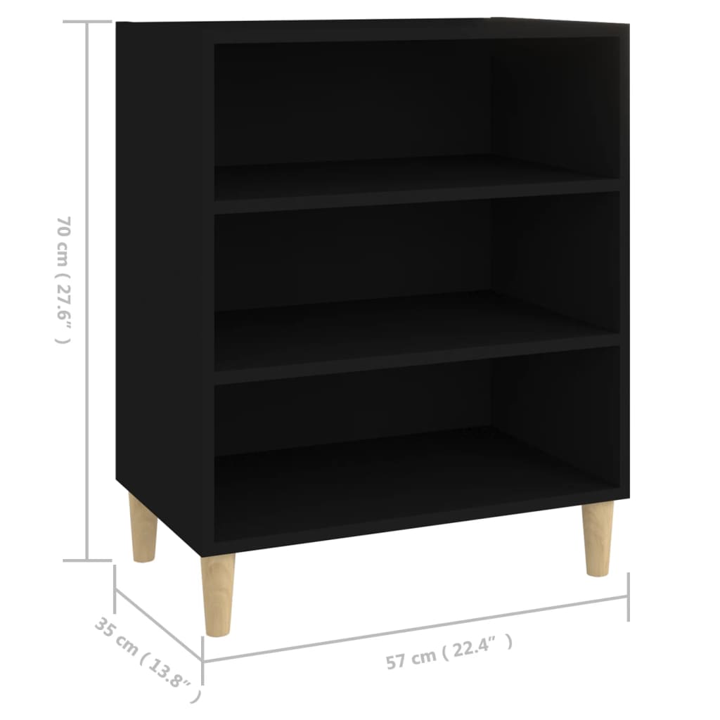Senkki musta 57x35x70 cm lastulevy - Sisustajankoti.fi
