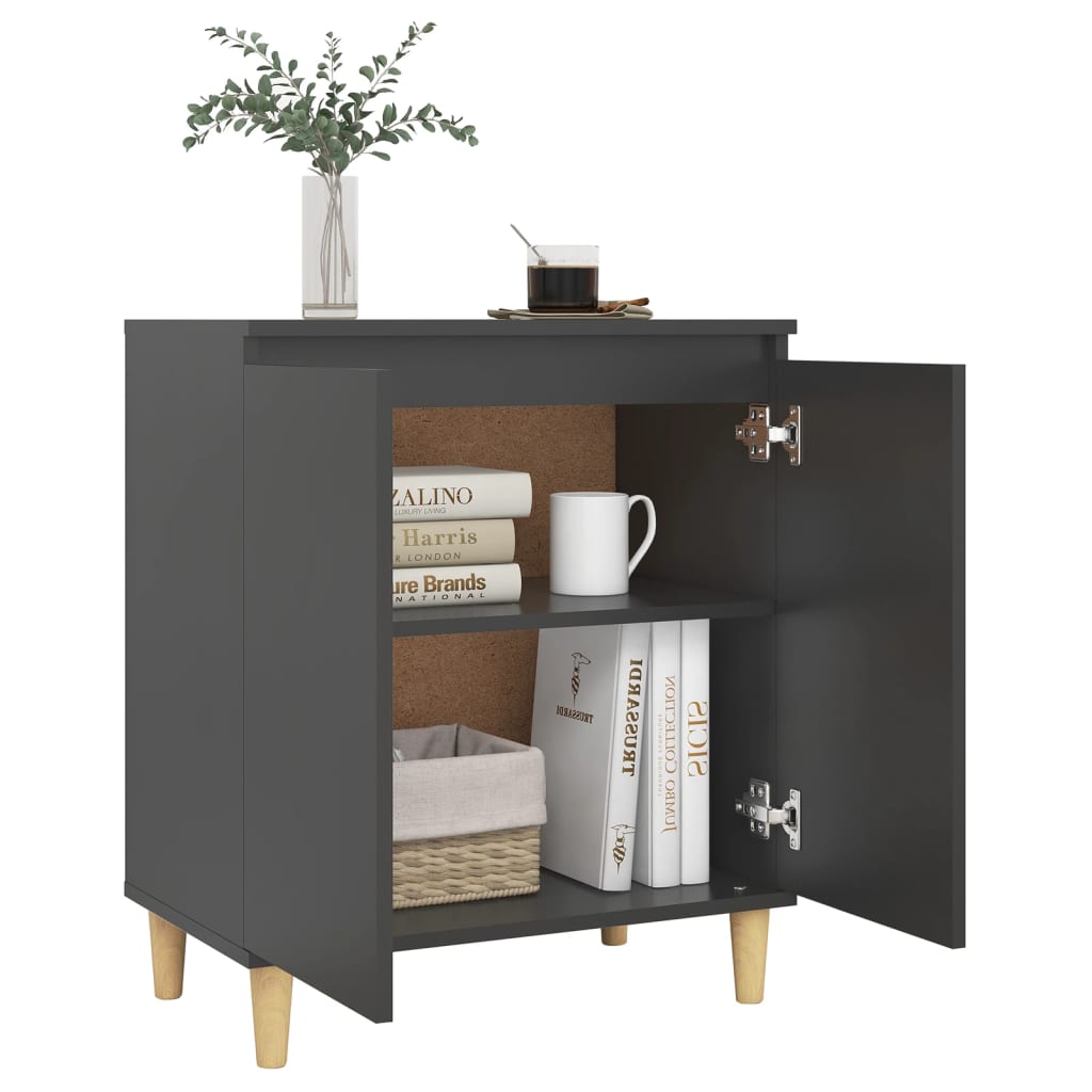 Senkki täyspuujaloilla harmaa 60x35x70cm lastulevy - Sisustajankoti.fi