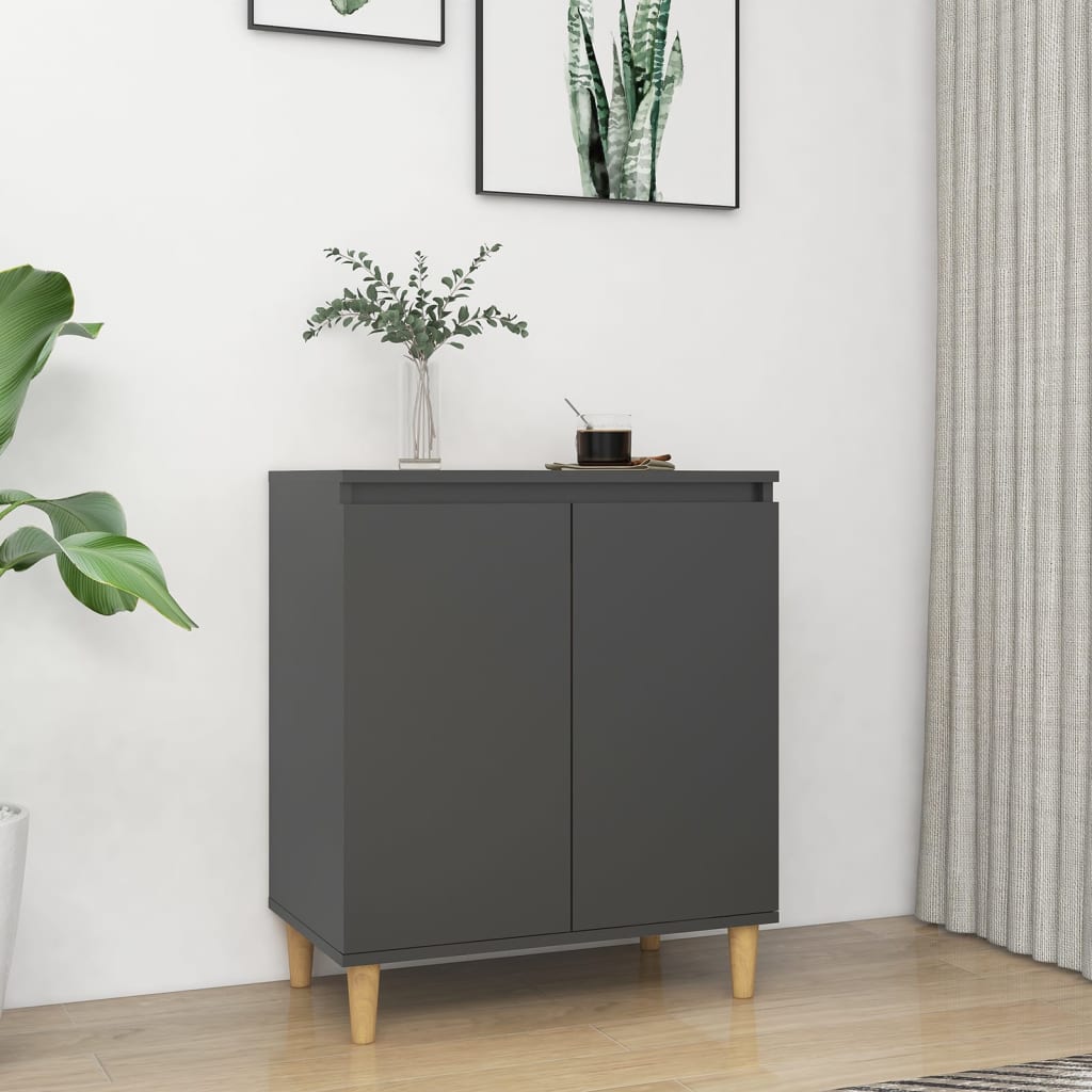 Senkki täyspuujaloilla harmaa 60x35x70cm lastulevy - Sisustajankoti.fi