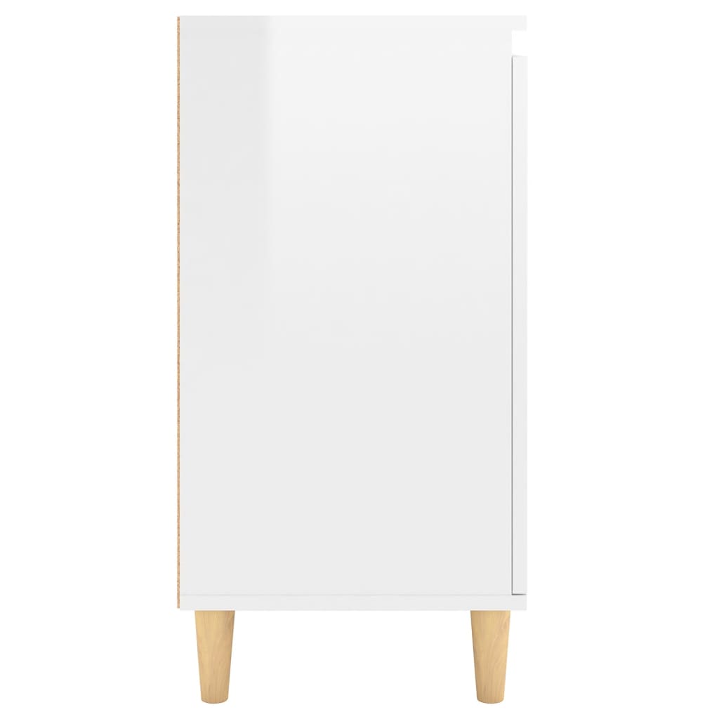 Senkki täyspuujalat korkeakiilto valkoinen 60x35x70cm lastulevy - Sisustajankoti.fi