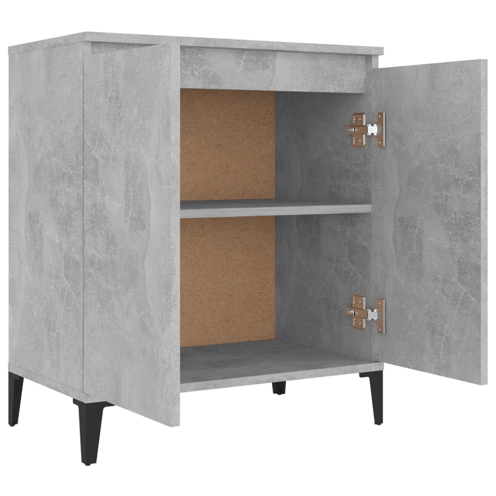 Senkki betoninharmaa 60x35x70 cm lastulevy - Sisustajankoti.fi