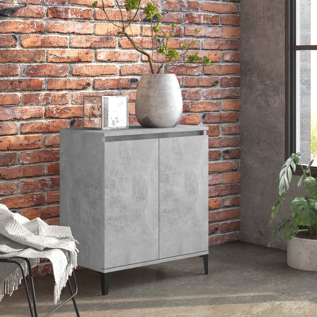 Senkki betoninharmaa 60x35x70 cm lastulevy - Sisustajankoti.fi