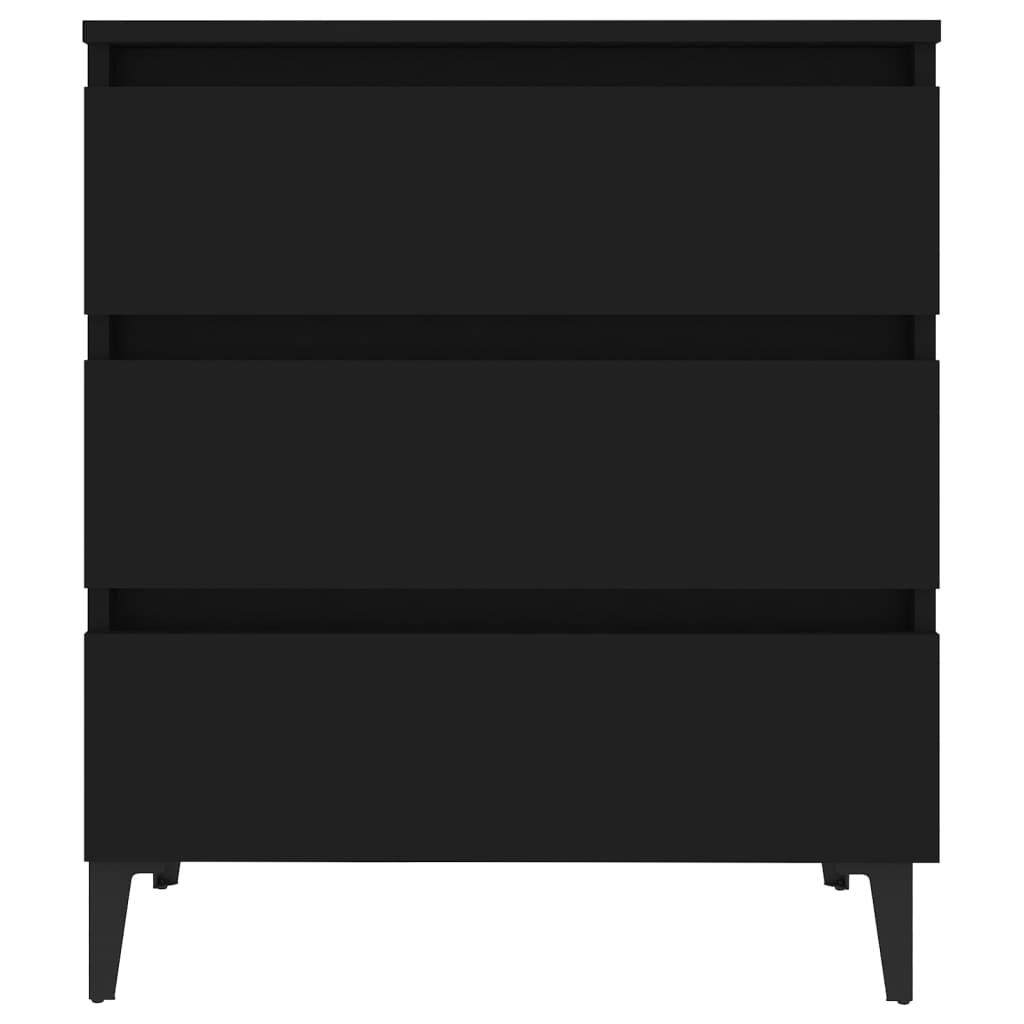 Senkki musta 60x35x69 cm lastulevy - Sisustajankoti.fi