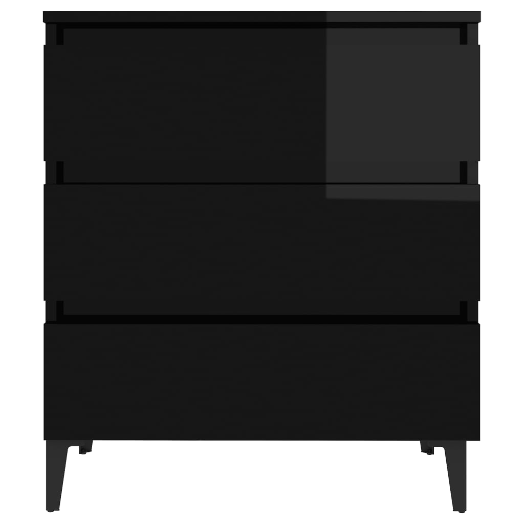 Senkki korkeakiilto musta 60x35x69 cm lastulevy - Sisustajankoti.fi