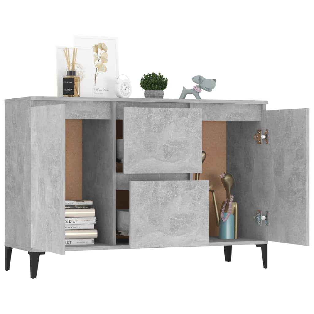 Senkki betoninharmaa 104x35x70 cm lastulevy - Sisustajankoti.fi