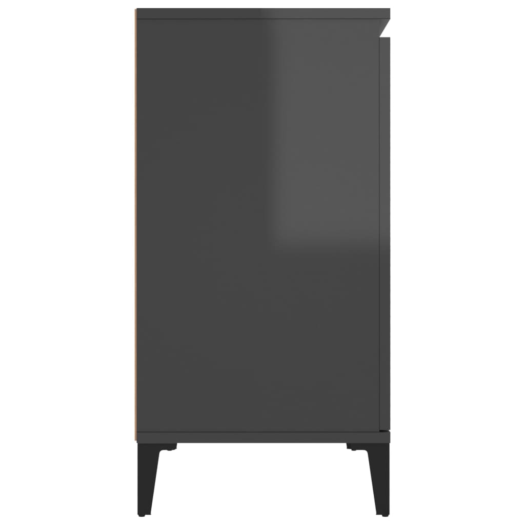 Senkki korkeakiilto harmaa 104x35x70 cm - Sisustajankoti.fi