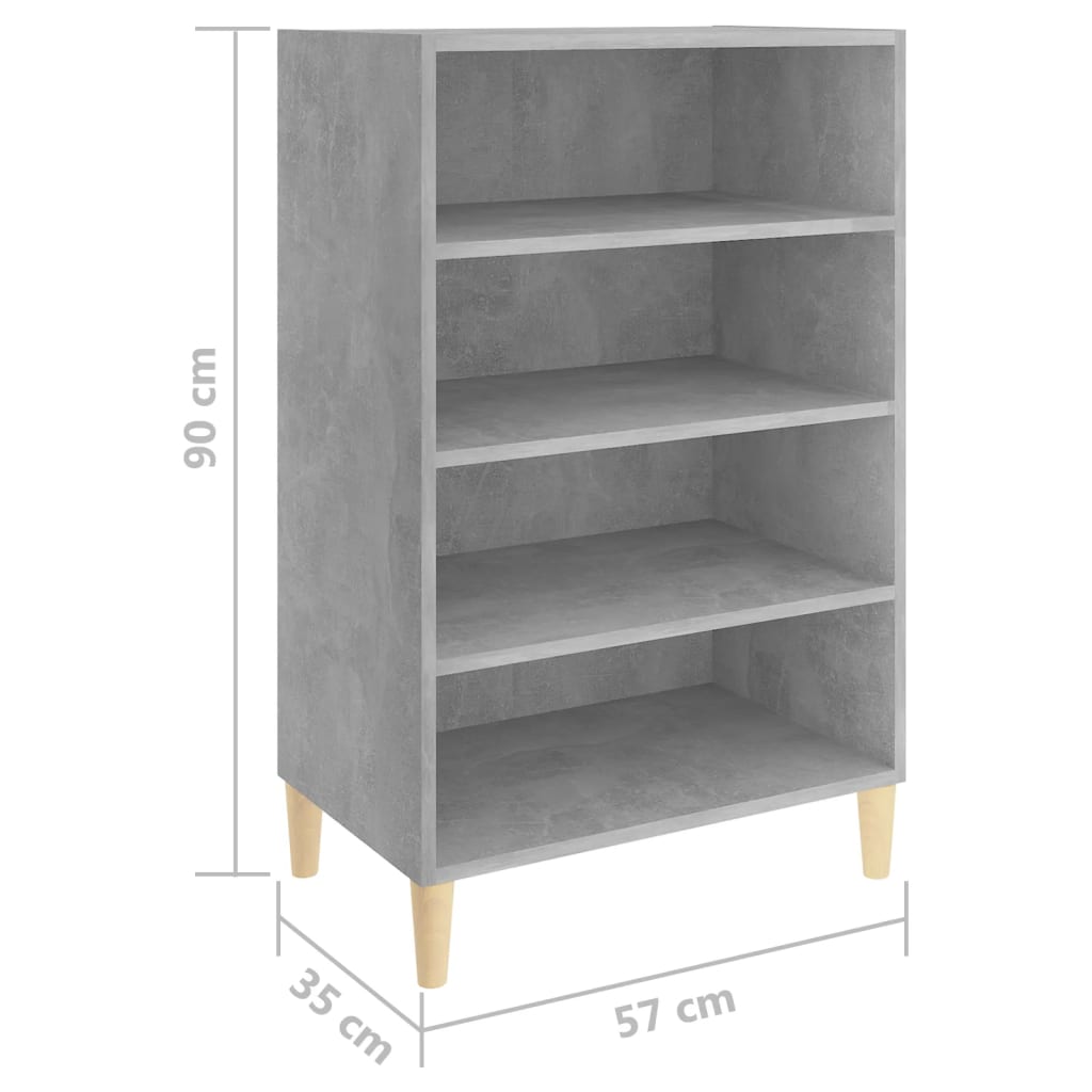 Senkki betoninharmaa 57x35x90 cm lastulevy - Sisustajankoti.fi