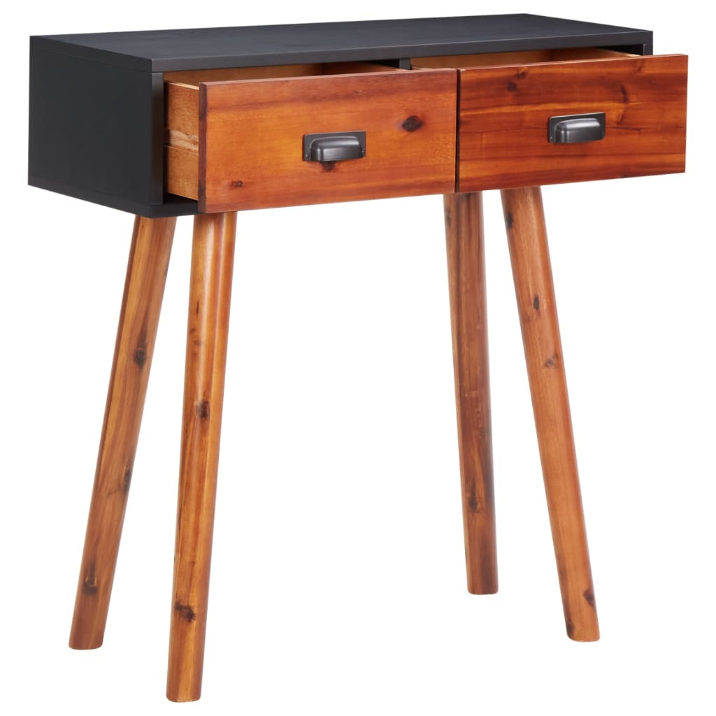 Konsolipöytä 70x30x75 cm täysi akaasiapuu ja MDF - Sisustajankoti.fi