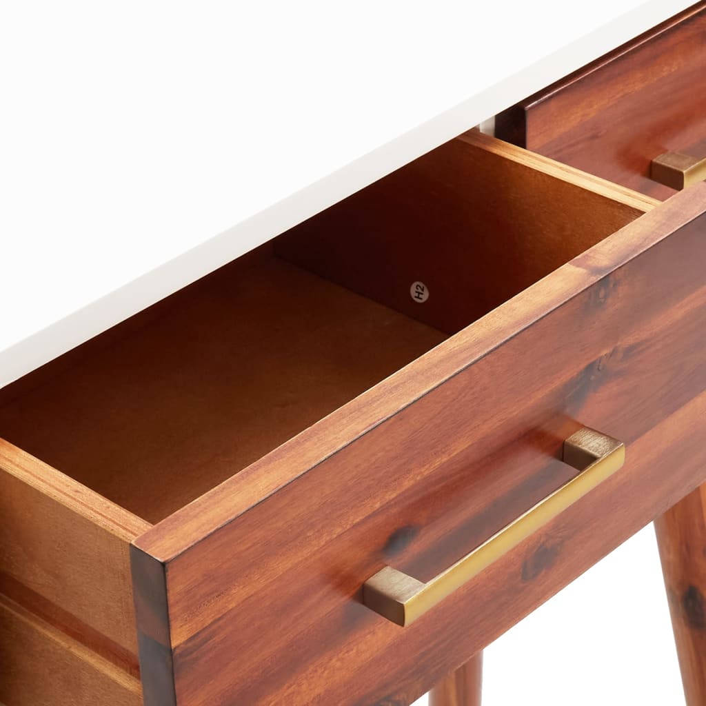 Konsolipöytä 70x30x75 cm täysi akaasiapuu ja MDF - Sisustajankoti.fi