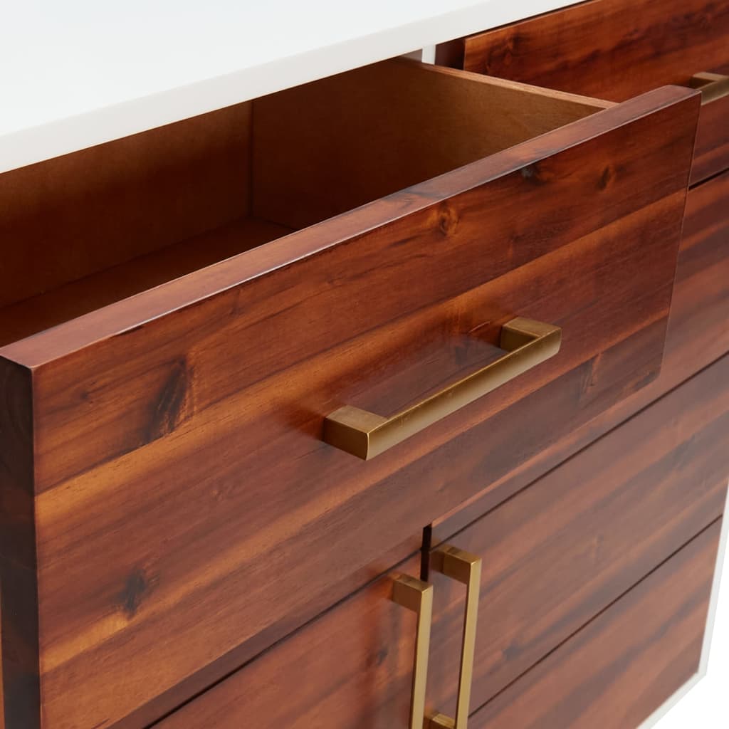Senkki 90x33,5x83 cm täysi akaasiapuu ja MDF - Sisustajankoti.fi