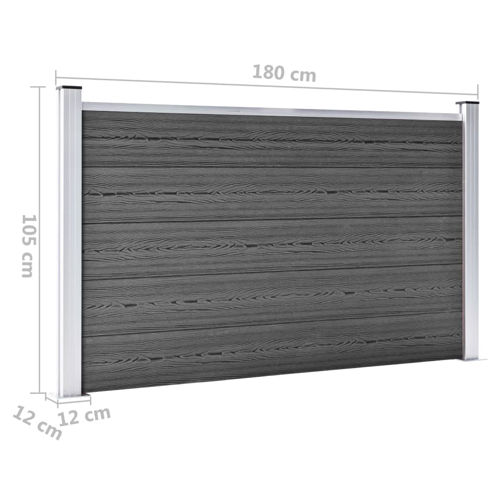 Aitapaneelisarja WPC 872x105 cm musta - Sisustajankoti.fi