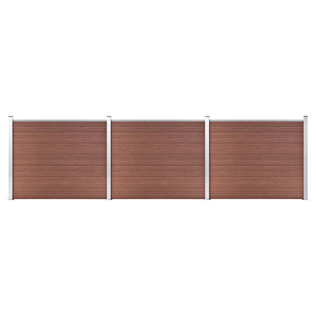 Aitapaneelisarja WPC 526x146 cm ruskea - Sisustajankoti.fi