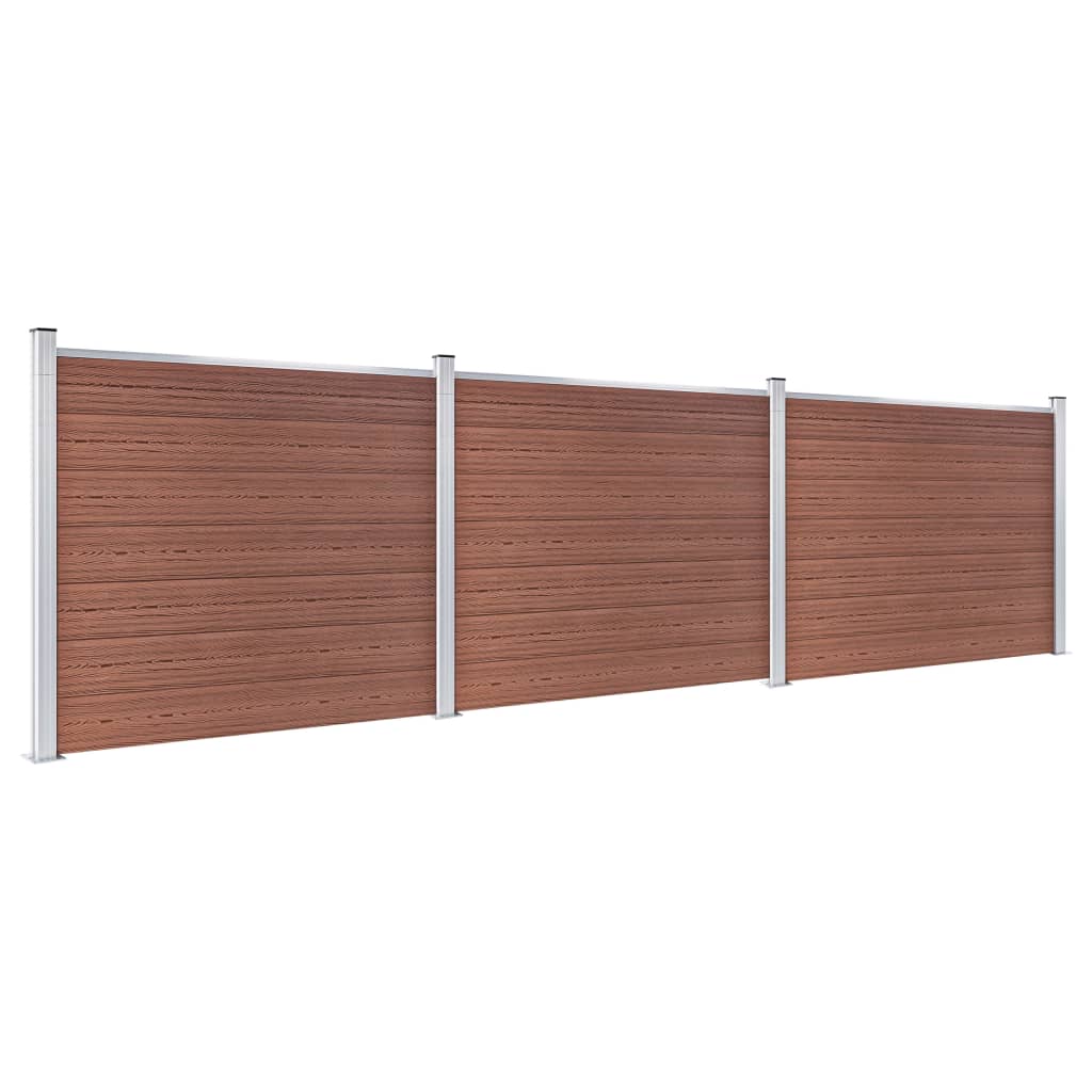 Aitapaneelisarja WPC 526x146 cm ruskea - Sisustajankoti.fi