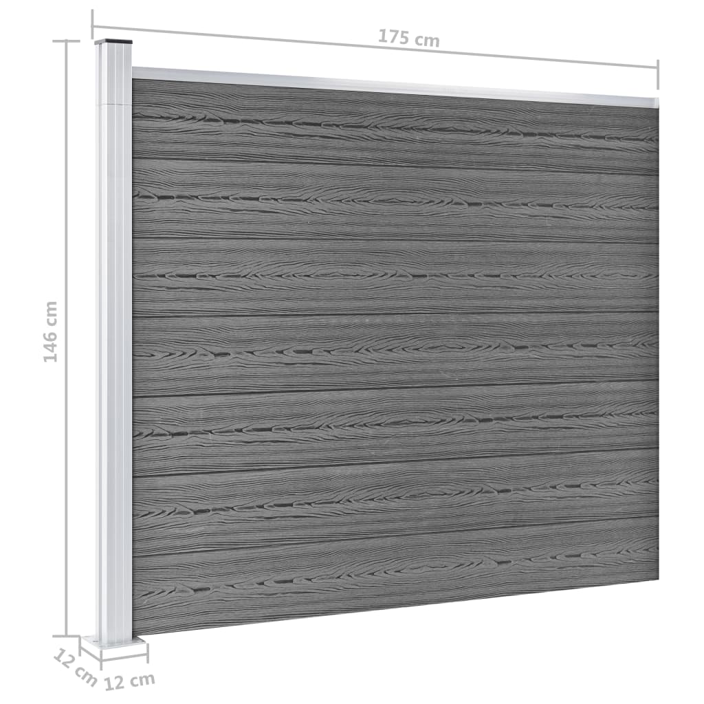Aitapaneelisarja WPC 353x146 cm harmaa - Sisustajankoti.fi