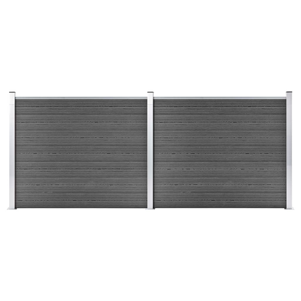 Aitapaneelisarja WPC 353x146 cm musta - Sisustajankoti.fi