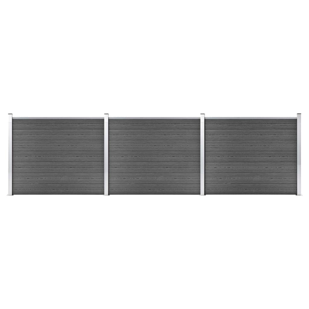 Aitapaneelisarja WPC 526x146 cm musta - Sisustajankoti.fi