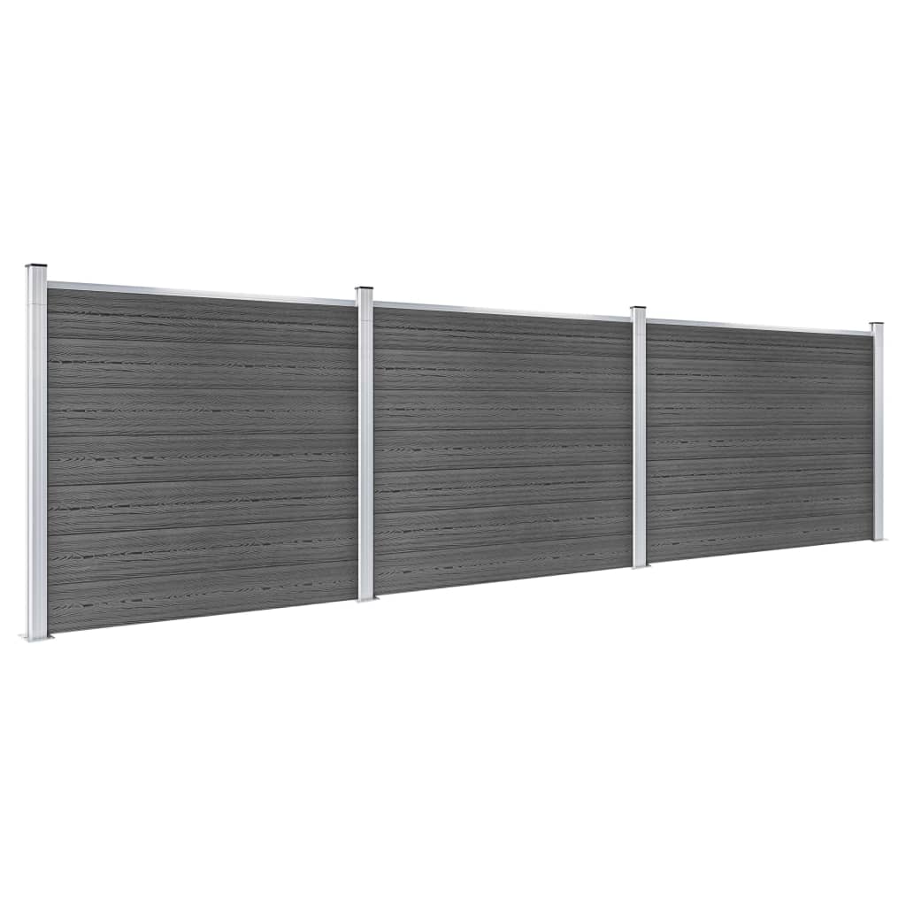 Aitapaneelisarja WPC 526x146 cm musta - Sisustajankoti.fi