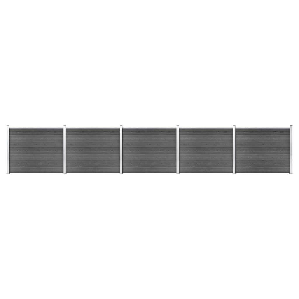 Aitapaneelisarja WPC 872x146 cm musta - Sisustajankoti.fi