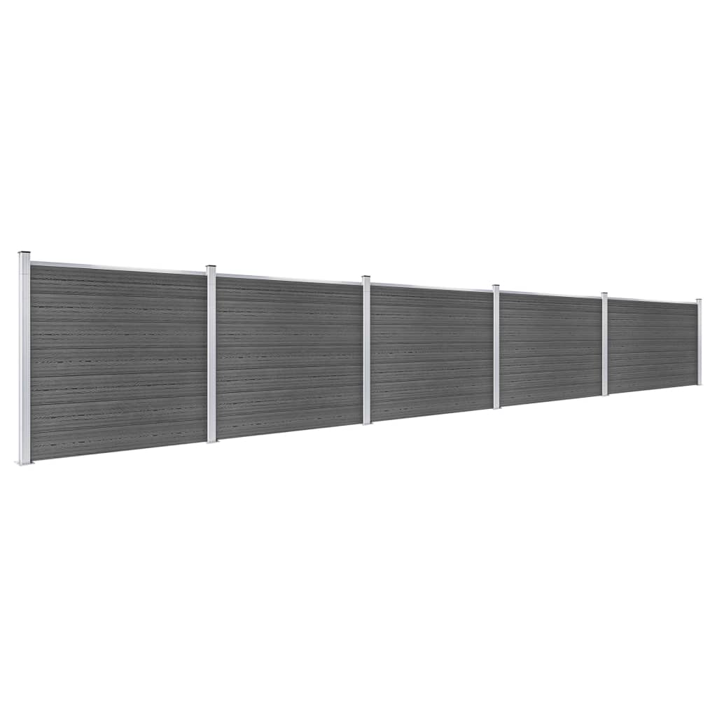 Aitapaneelisarja WPC 872x146 cm musta - Sisustajankoti.fi