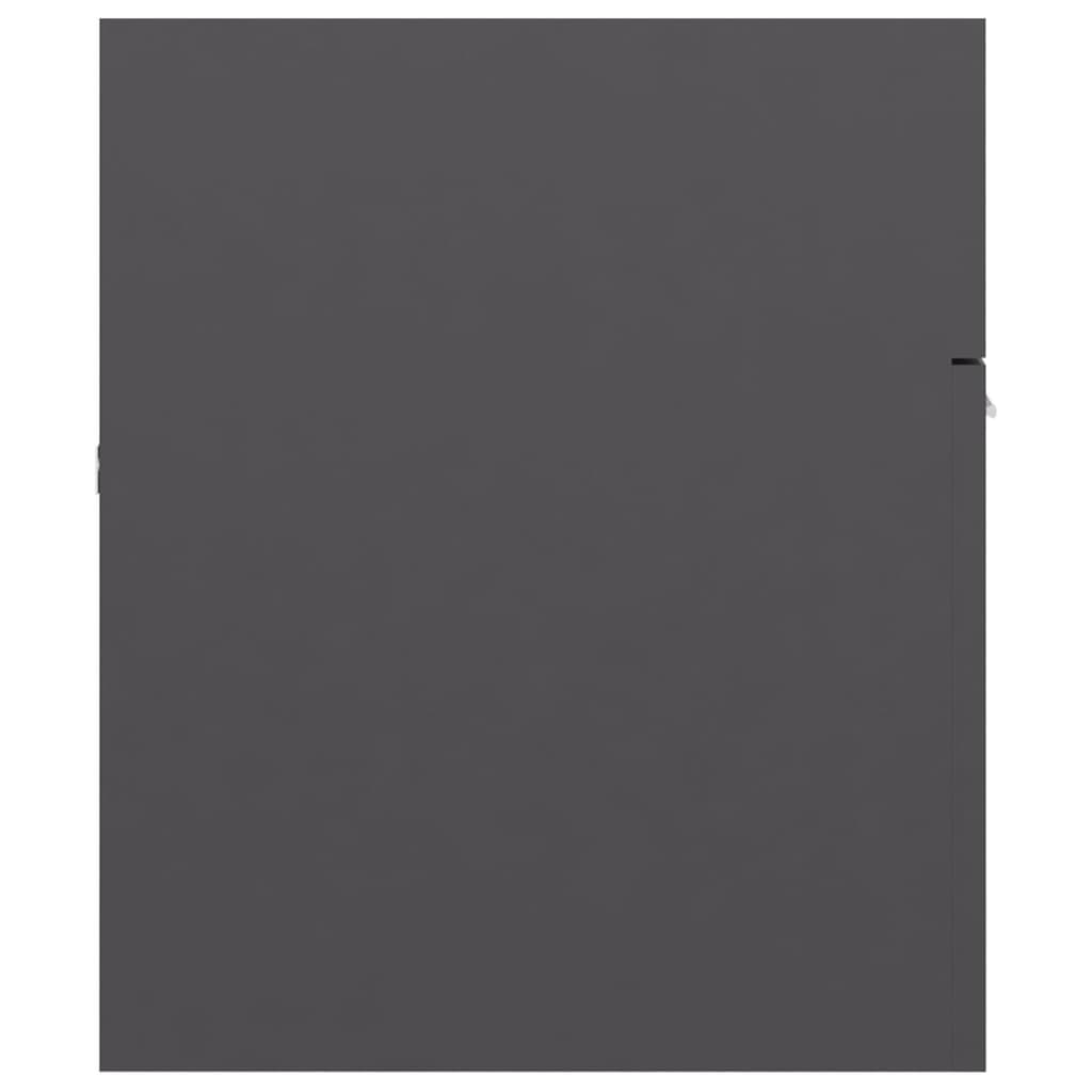 Allaskaappi sisäänrakennetulla altaalla korkeakiilto harm. levy - Sisustajankoti.fi