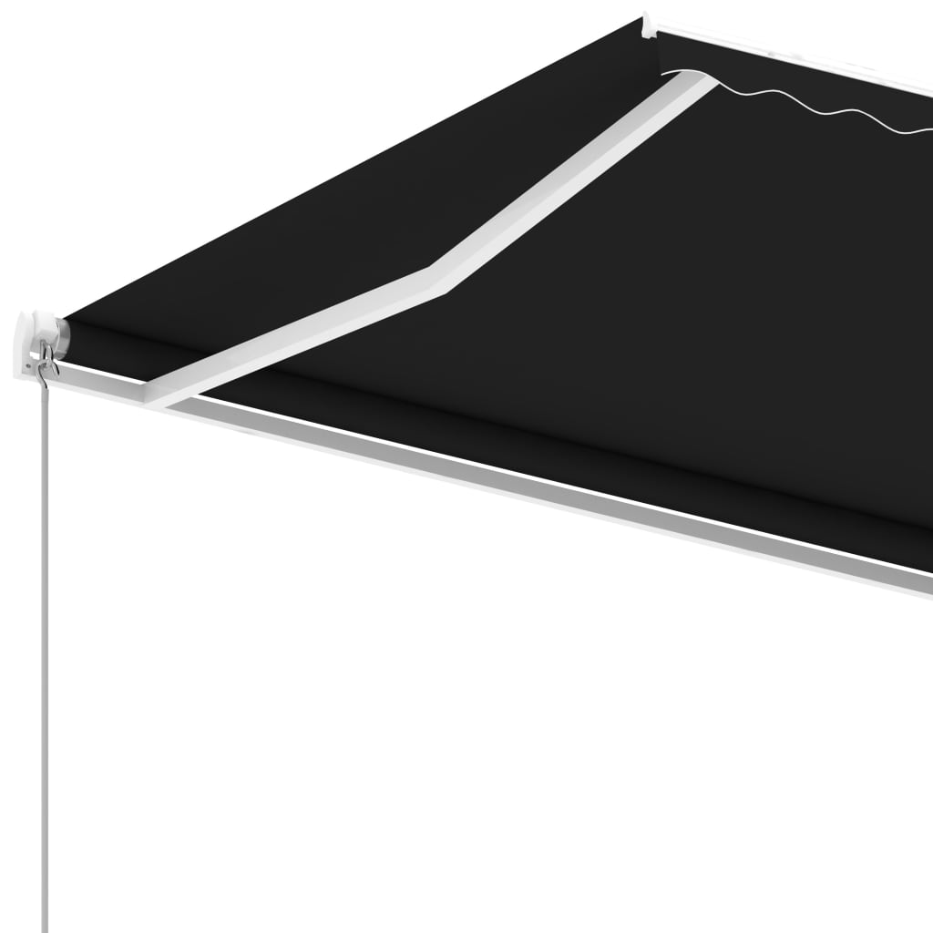 Vapaasti seisova sisäänkelattava markiisi 450x350cm antrasiitti - Sisustajankoti.fi