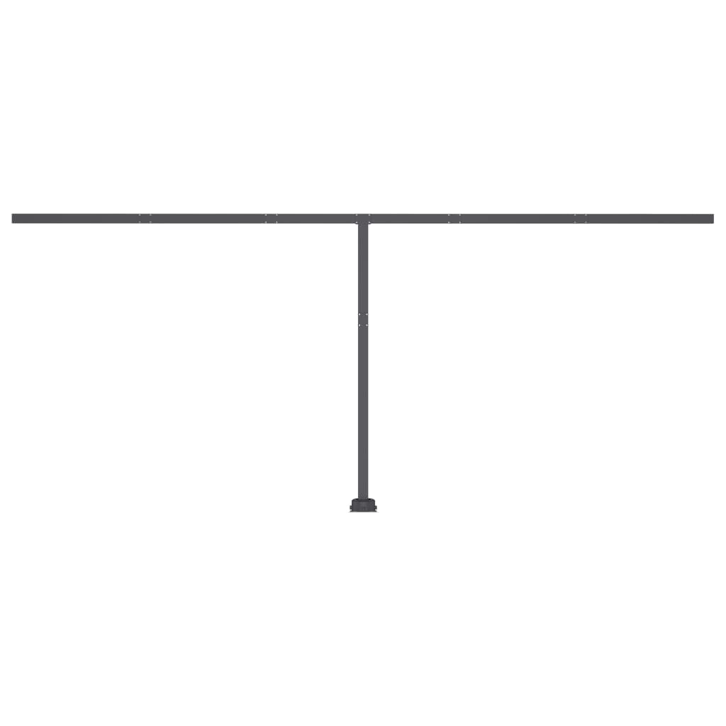 Sisäänkelattava markiisi LED-valo 600x350 cm orans./rusk. - Sisustajankoti.fi