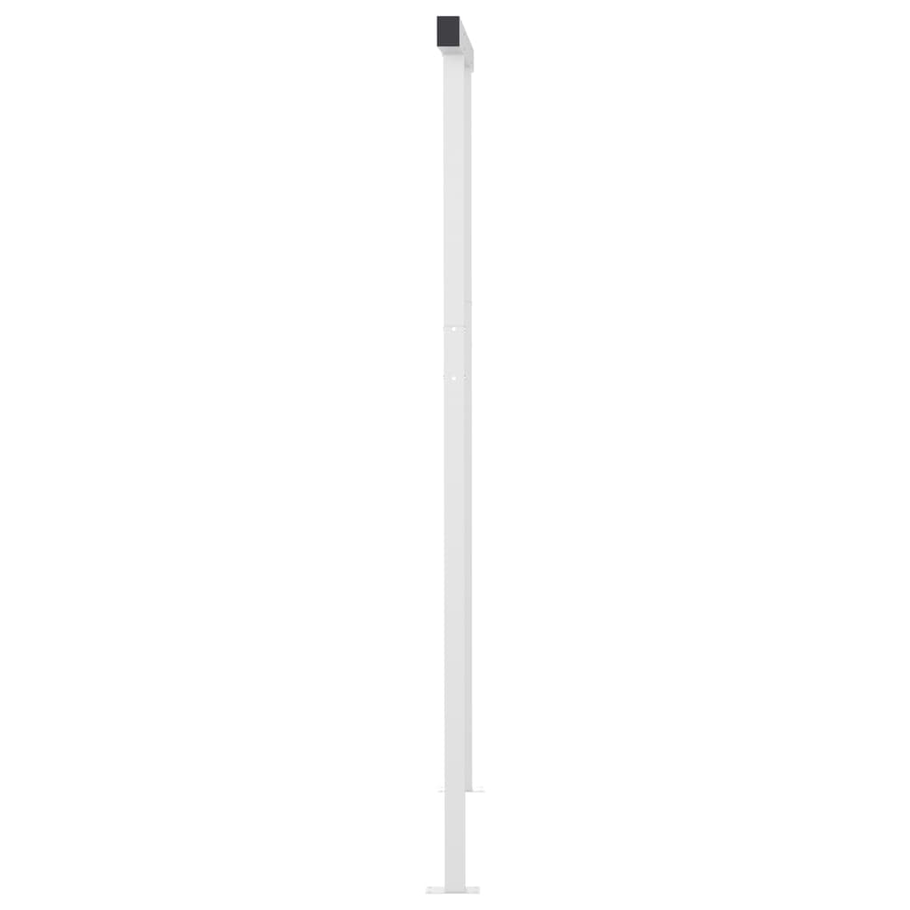 Manuaalisesti kelattava markiisi LED-valot 5x3,5m keltavalk. - Sisustajankoti.fi