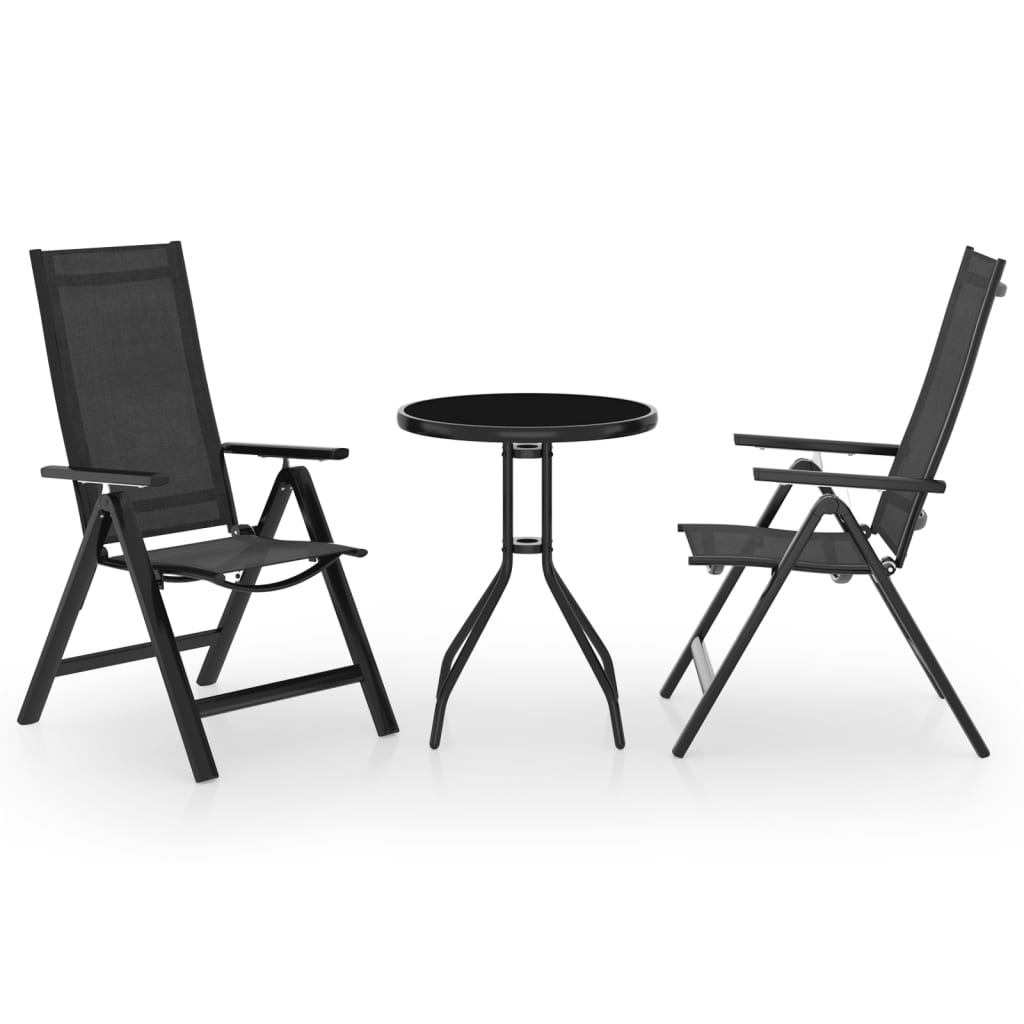 3-osainen Bistrosarja musta ja antrasiitti - Sisustajankoti.fi