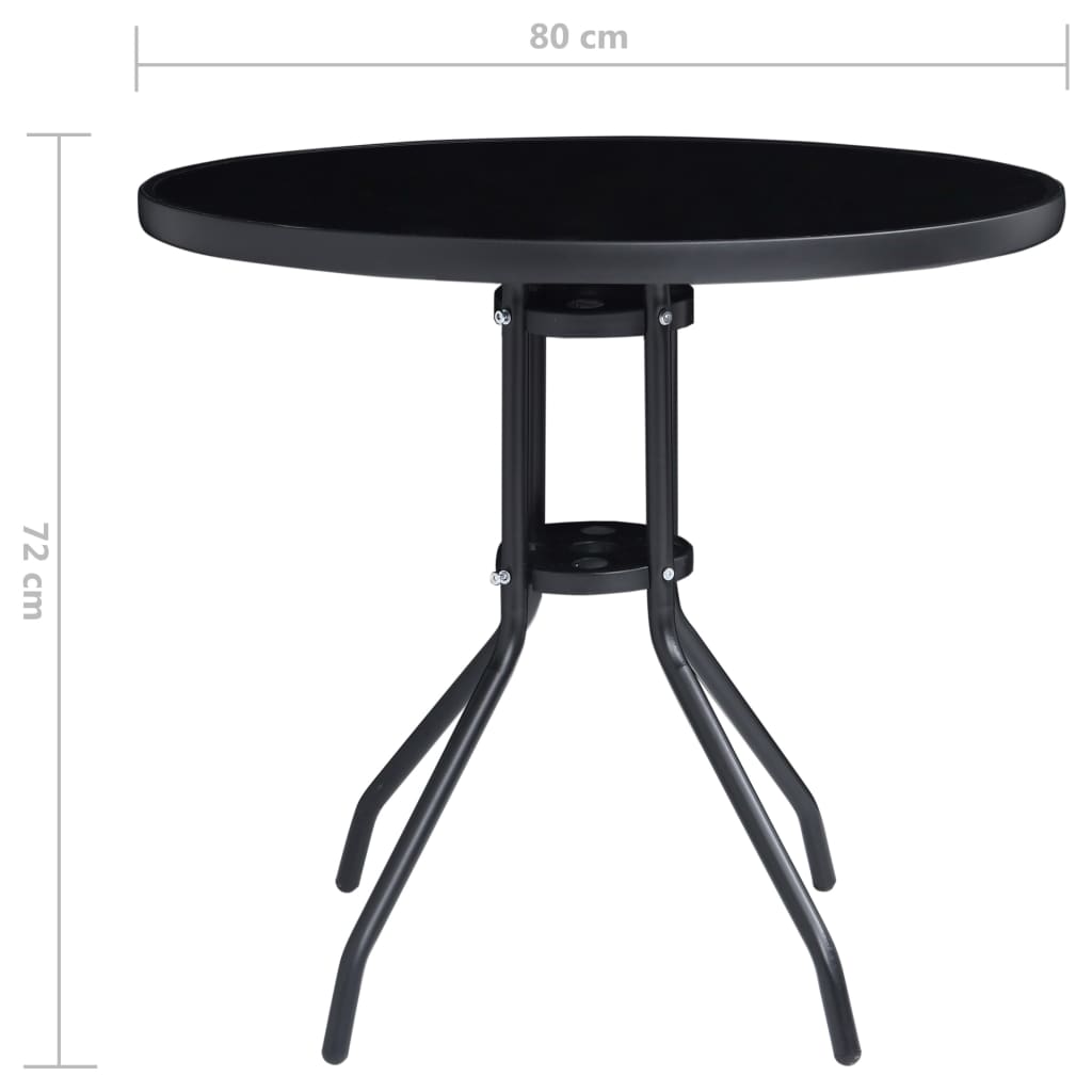 5-osainen Bistrosarja musta ja antrasiitti - Sisustajankoti.fi
