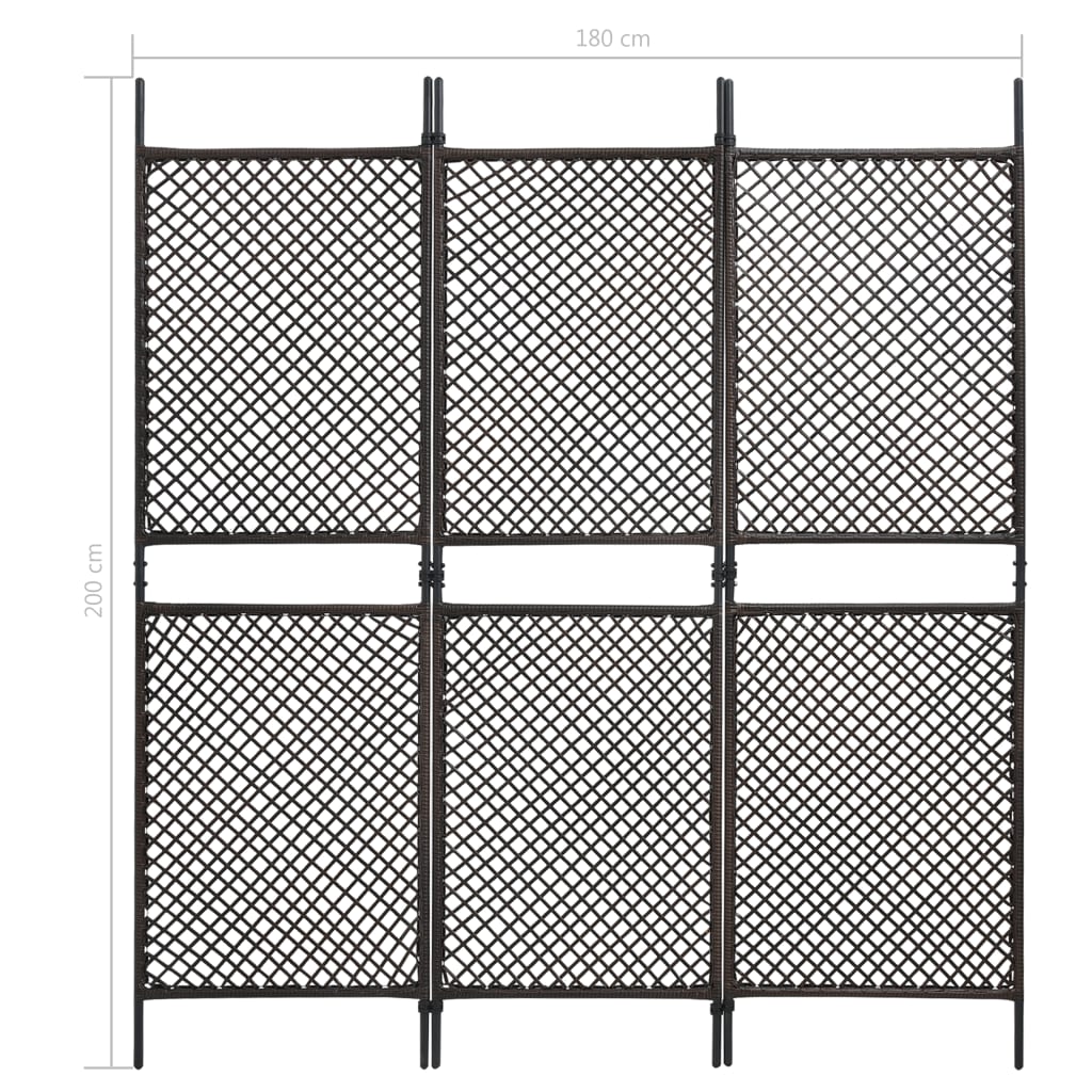Aitapaneeli polyrottinki 1,8x2 m ruskea - Sisustajankoti.fi