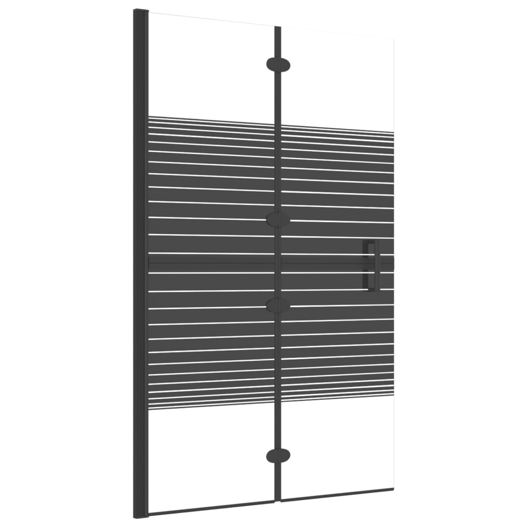 Taittuva suihkuseinä ESG 80x140 cm musta - Sisustajankoti.fi