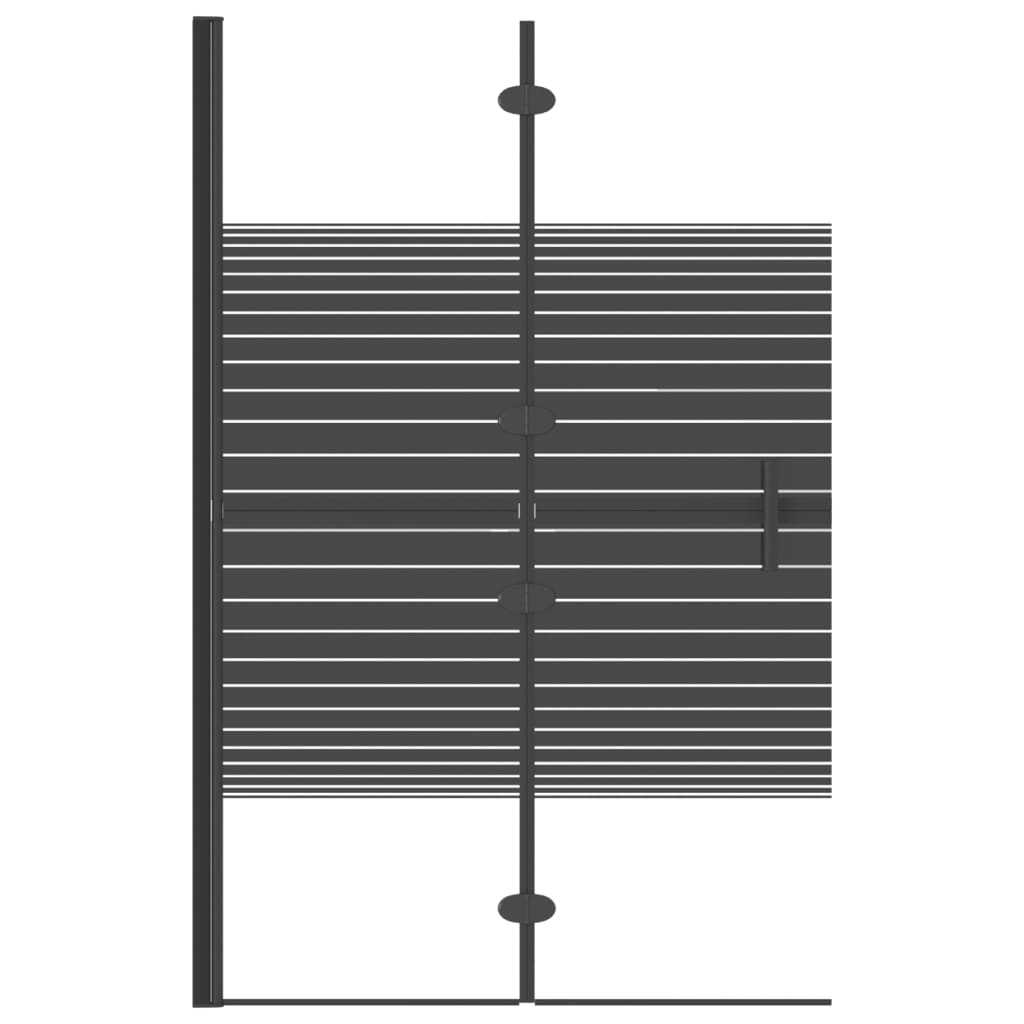 Taittuva suihkuseinä ESG 80x140 cm musta - Sisustajankoti.fi