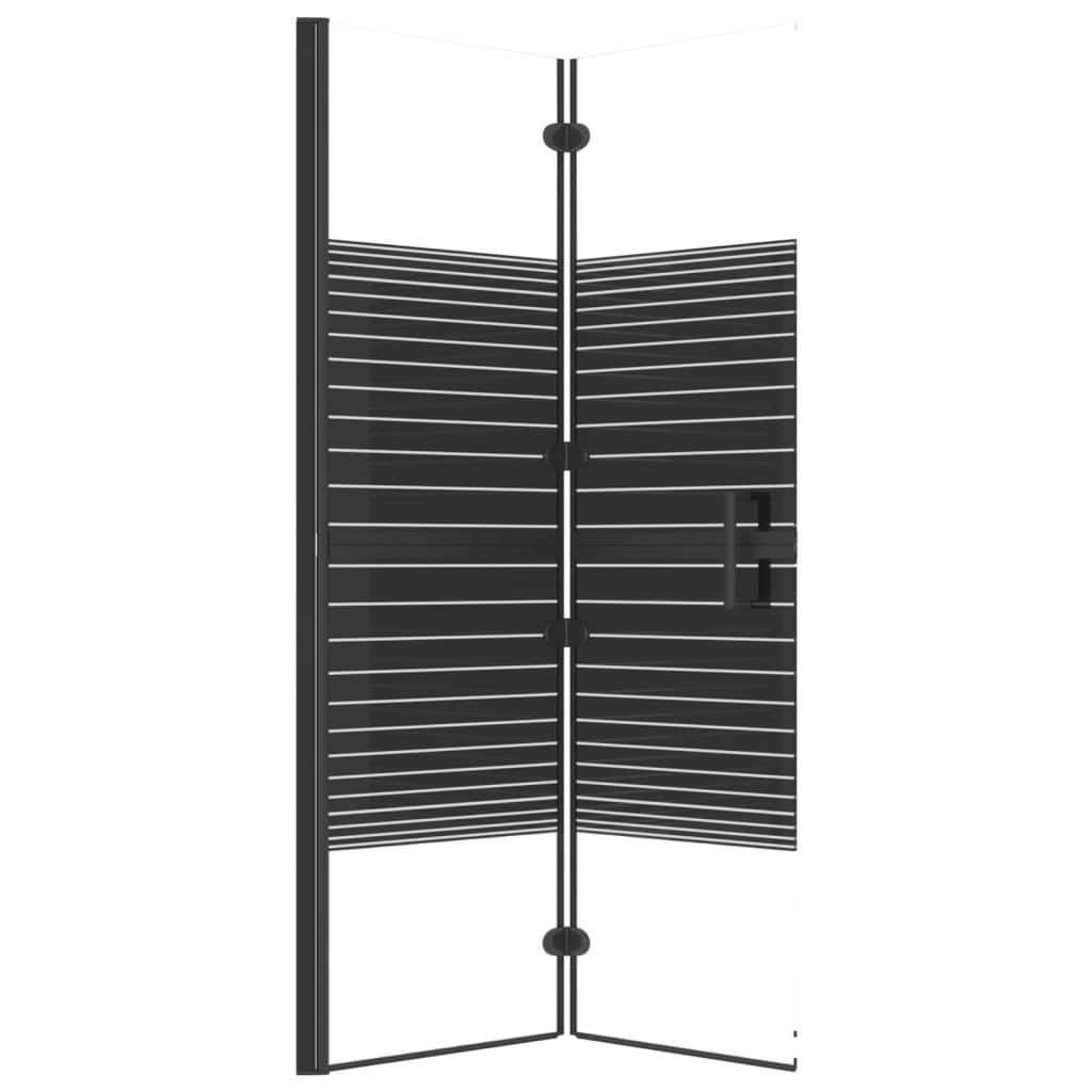 Taittuva suihkuseinä ESG 80x140 cm musta - Sisustajankoti.fi