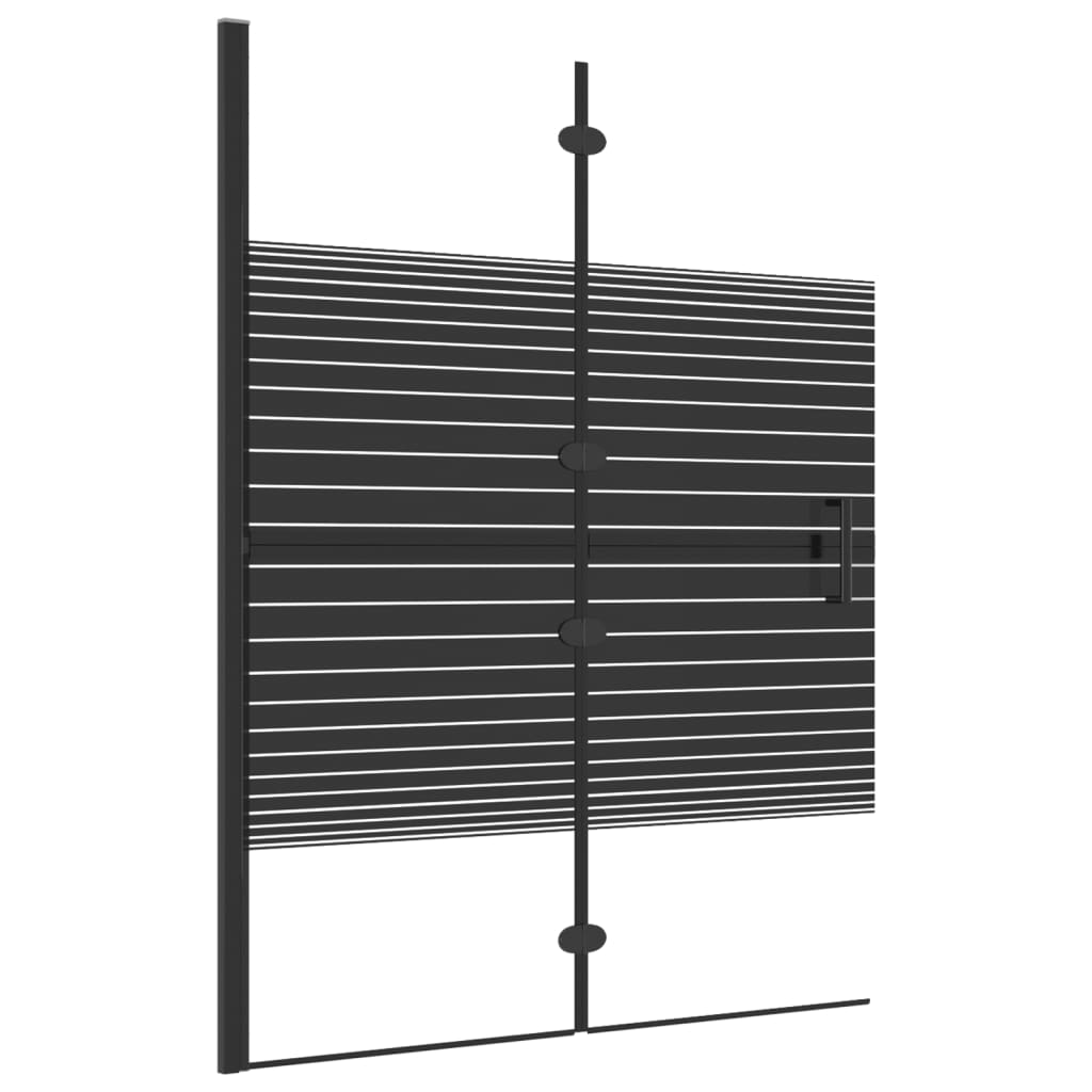 Taittuva suihkuseinä ESG 100x140 cm musta - Sisustajankoti.fi