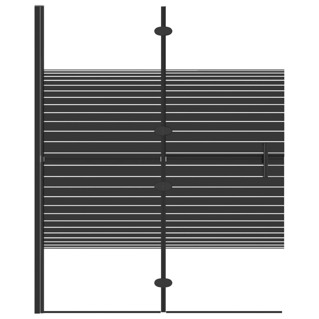 Taittuva suihkuseinä ESG 100x140 cm musta - Sisustajankoti.fi