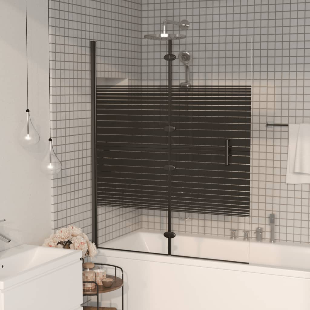 Taittuva suihkuseinä ESG 100x140 cm musta - Sisustajankoti.fi