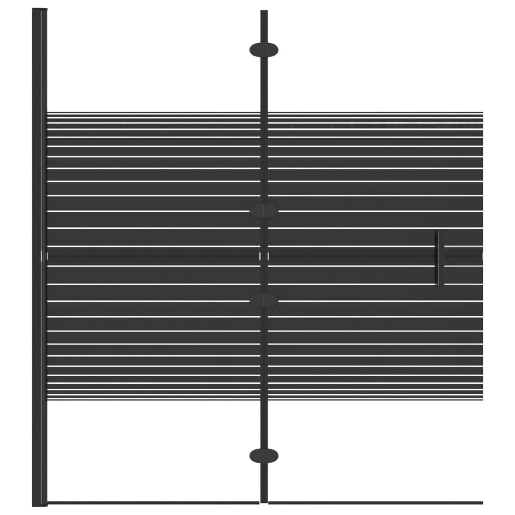 Taittuva suihkuseinä ESG 120x140 cm musta - Sisustajankoti.fi