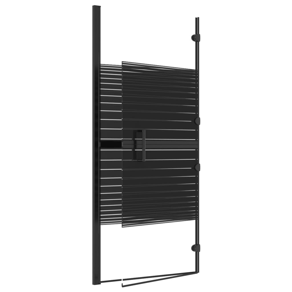 Taittuva suihkuseinä ESG 120x140 cm musta - Sisustajankoti.fi