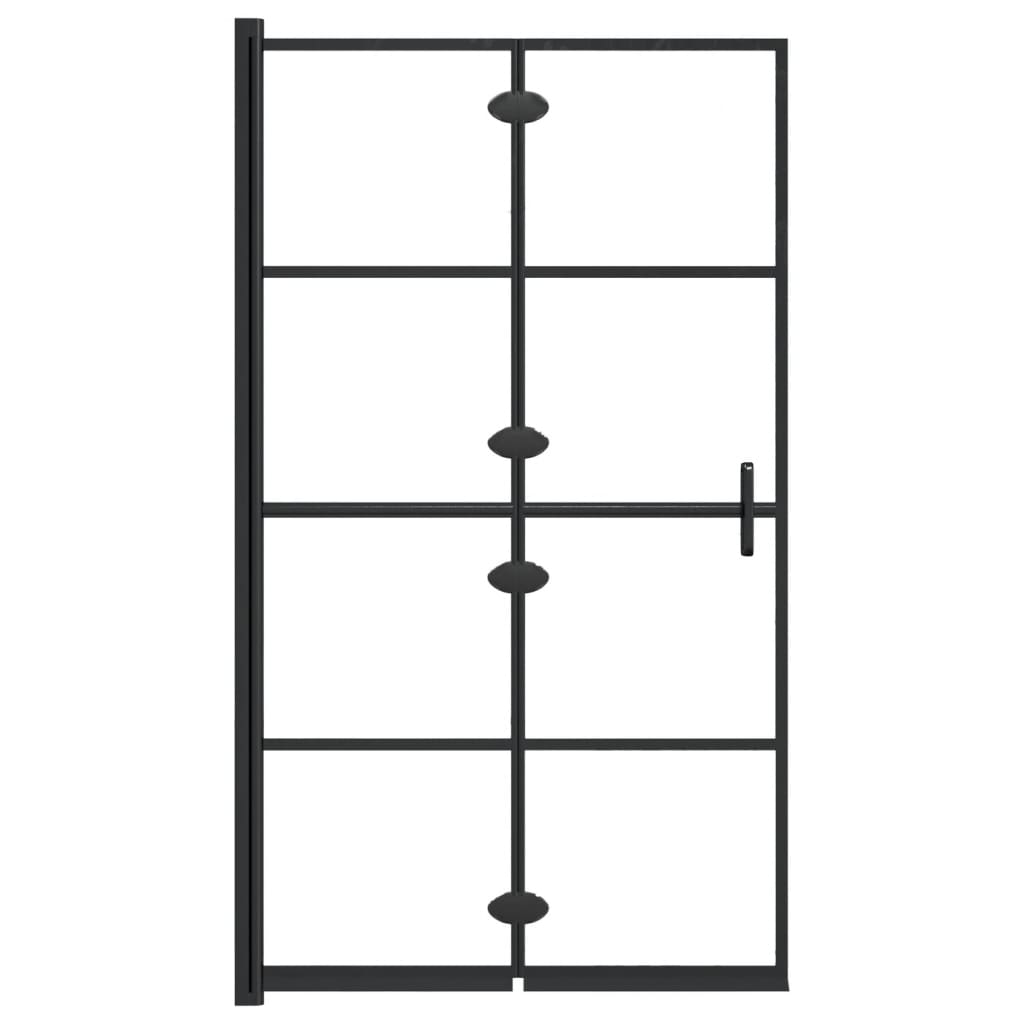 Taittuva suihkuseinä ESG 80x140 cm musta - Sisustajankoti.fi