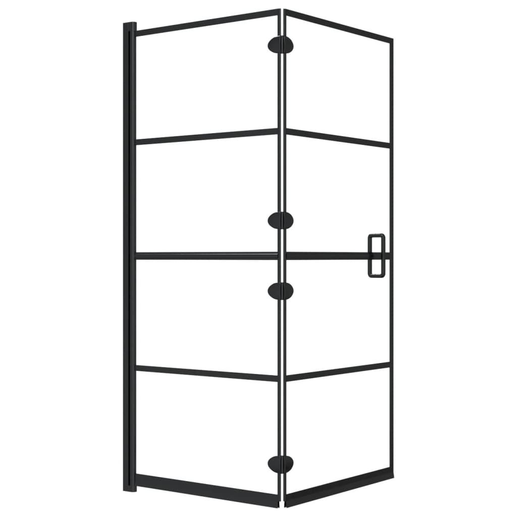 Taittuva suihkuseinä ESG 120x140 cm musta - Sisustajankoti.fi