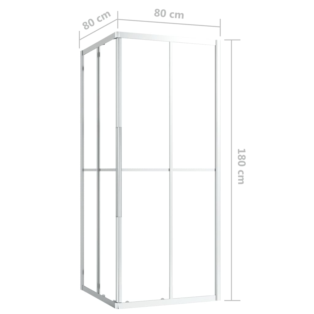 Suihkukaappi ESG 80x80x180 cm - Sisustajankoti.fi