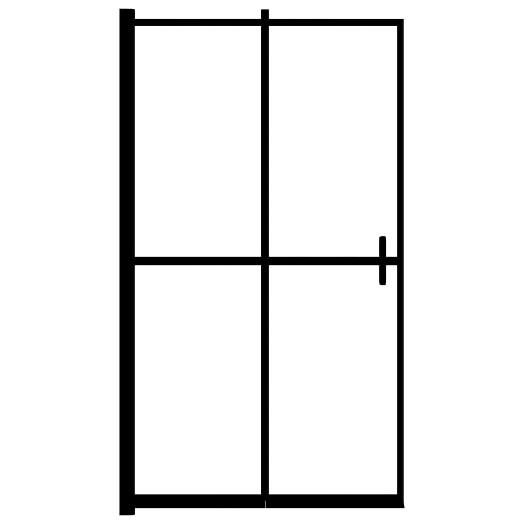 Taittuva suihkuseinä ESG 120x140 cm musta - Sisustajankoti.fi