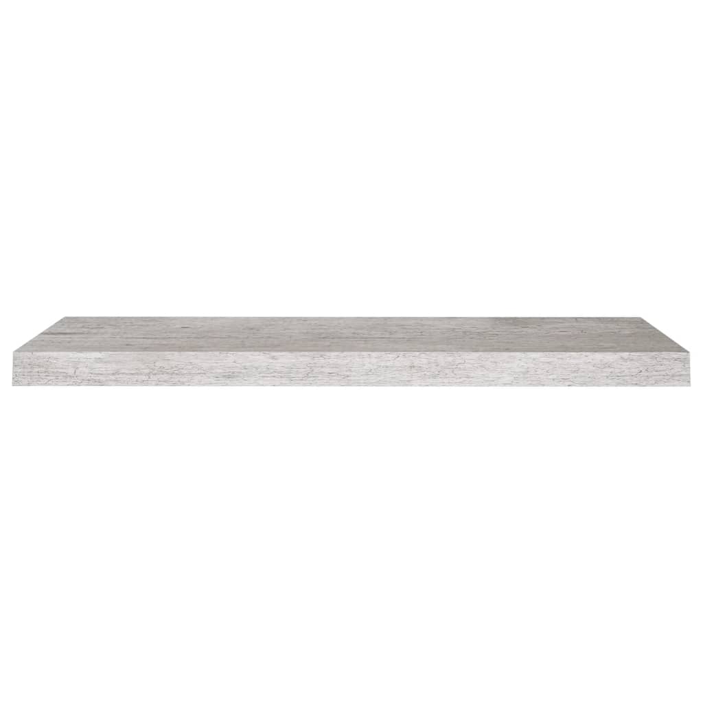Kelluva seinähylly betoninharmaa 80x23,5x3,8 cm MDF - Sisustajankoti.fi