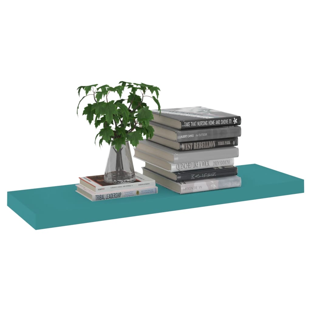 Kelluvat seinähyllyt 4 kpl sininen 80x23,5x3,8 cm MDF - Sisustajankoti.fi