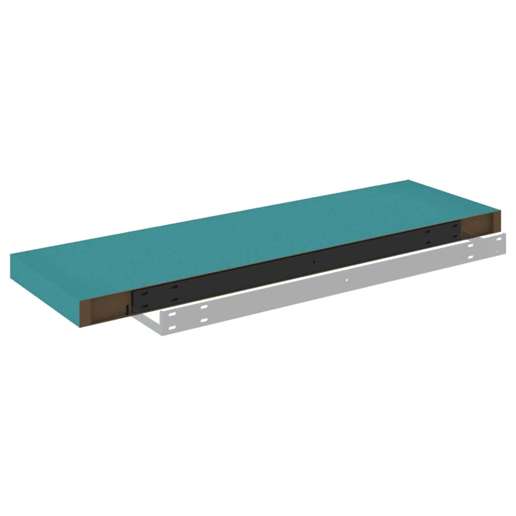 Kelluvat seinähyllyt 4 kpl sininen 80x23,5x3,8 cm MDF - Sisustajankoti.fi