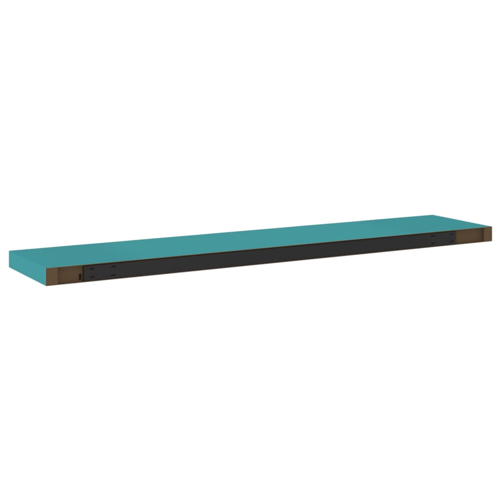 Kelluvat seinähyllyt 2 kpl sininen 120x23,5x3,8 cm MDF - Sisustajankoti.fi