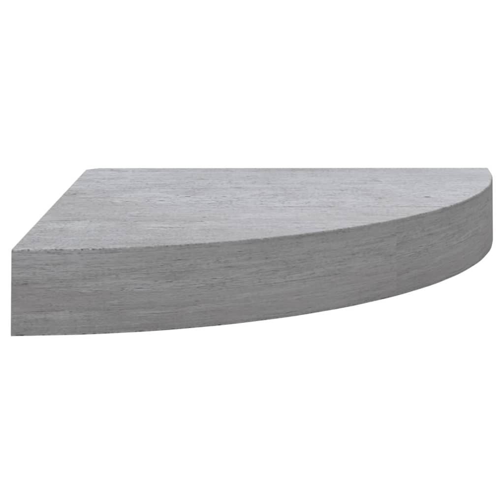 Seinäkulmahyllyt 2 kpl betoninharmaa 25x25x3,8 cm MDF - Sisustajankoti.fi